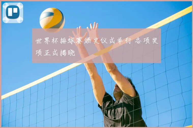世界杯排球赛颁奖仪式举行 各项奖项正式揭晓