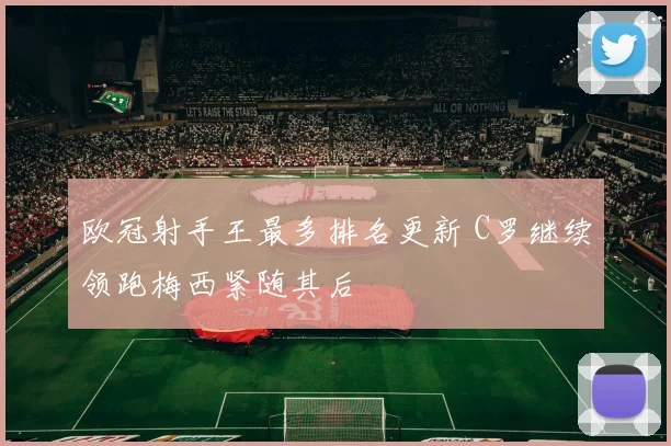 欧冠射手王最多排名更新 C罗继续领跑梅西紧随其后